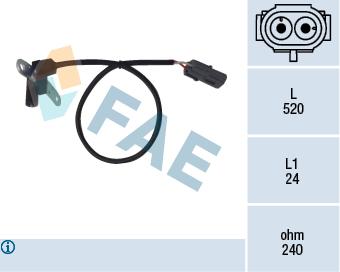 KRANK MİL SENSÖRÜ RENAULT 9-19-21-CLIO 1.4-1.6-LAGUNA 1.8 - FAE - OEM 7700739793