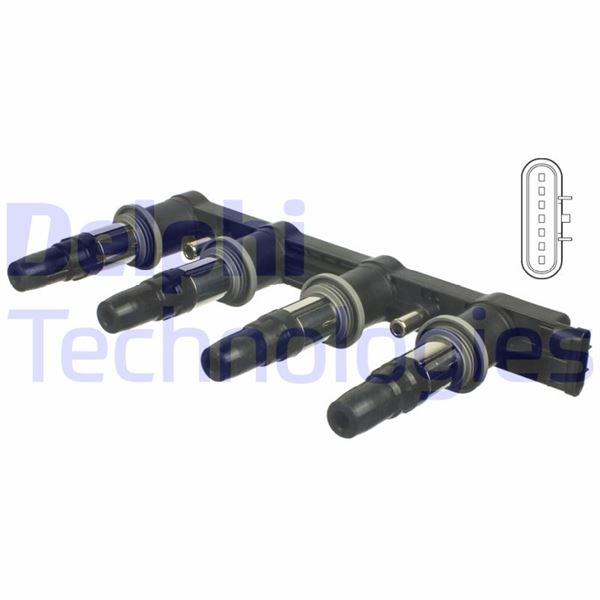 ATEŞLEME BOBİNİ CHEVROLET AVEO 1.4 06=> CRUZE 1.4-1.6-1.8 09=> KALOS 1.4 05=> LACETTI 1.4-1.6 05=> - DELPHI - OEM 96476979