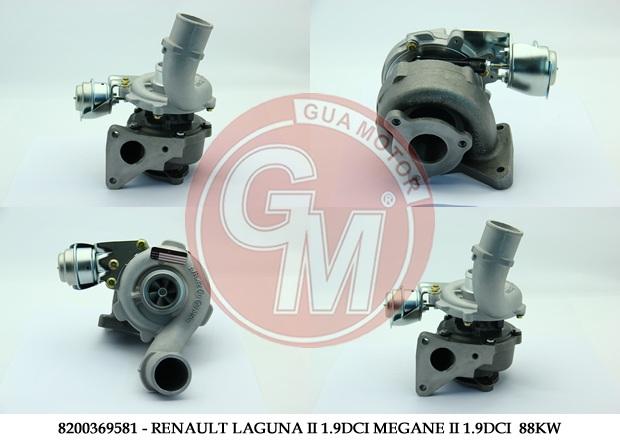 TURBO RENAULT LAGUNA II 19DCI MEGANE II 19DCI 88KW - GUA TURBO - OEM 7086395011S