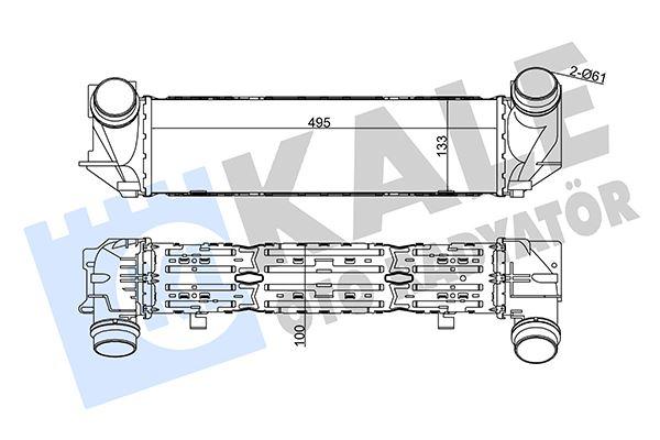TURBOSARJ RADYATORU BMW N20 F10 F11 - KALE - OEM 17117618769