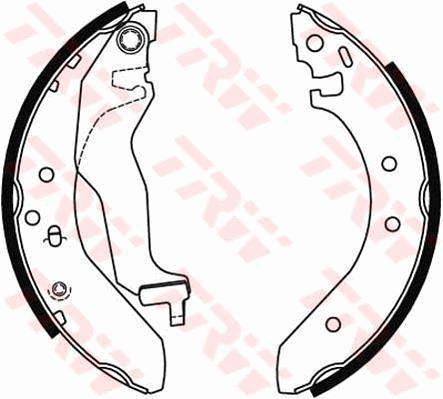 ARKA KAMPANA PABUÇ BALATA HONDA CIVIC EURO 1,4L D14A2 (MA8 kasa) 96-01 (180 x 28) - TRW - OEM 04431ST3E00