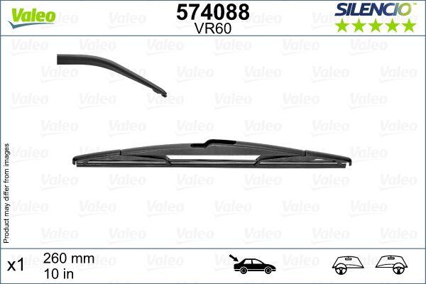 SILECEK SUPURGESI ARKA 260mm RENAULT CAPTUR 20> - VALEO - OEM A2468201045