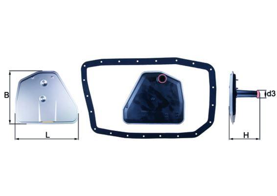 OTOMATIK SANZIMAN YAGI FILTRE SETI BMW E65 E66 E67 E83 E53 E70 E71 E72 - MAHLE - OEM 24117543550