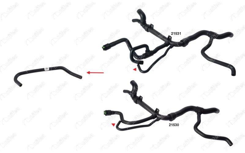 KALORİFER HORTUMU OPEL VECTRA B 2.0 96-99 - NIFEA - OEM 1336125