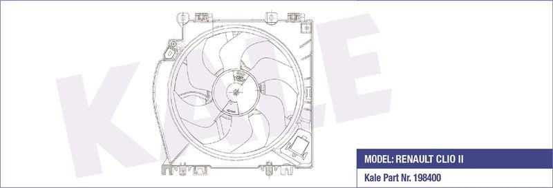 FAN GRUBU DAVLUMBAZLI RENAULT CLIO III AC FAN GRUBU (7701068310) - KALE - OEM 8200713384