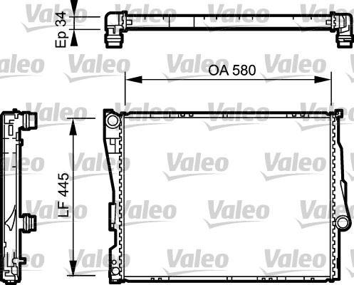 MOTOR SU RADYATORU BMW M47 M52 M54 M57 E46 E85 E86 MANUEL SANZIMAN - VALEO - OEM 17119071519