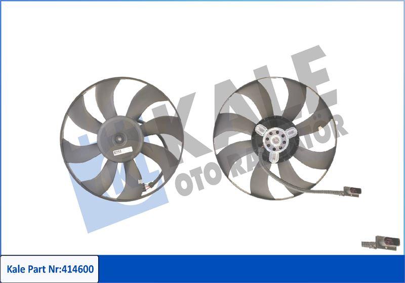 FAN MOTORU VW CORDOBA / IBIZA IV - FABIA / ROOMSTER - FOX / POLO (130/60W 394MM) (FAN-MOTOR) - KALE RADYATOR - OEM 6Q0959455D
