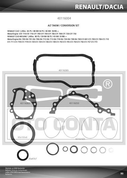 MOTOR GOMLEK CONTA R12 R9 1.4 R19 CLIO MEGANE - OTOCONTA - OEM 7701348178