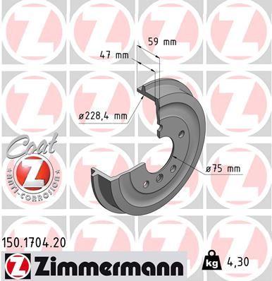 FREN KAMPANASI BMW E36 - ZIMMERMANN - OEM 34216752366