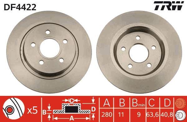 ARKA FREN DISKI AYNASI V50 2.0D 04.04 - 07.10; V50 1.6D DRIVE 11.04 - 07.10; V50 D2 DRIVE 08.11 - TRW - OEM ME7M5J2A315BA