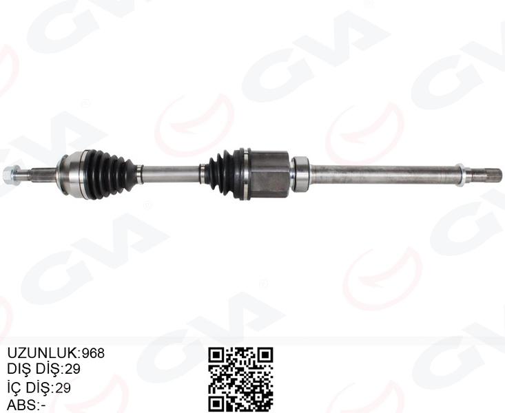 KOMPLE AKS SAĞ NISSAN QASHQAI 1.6L Dci R9M dizel J11 13-> (OTOMATİK VİTES) - GVA - OEM 391004EB2A