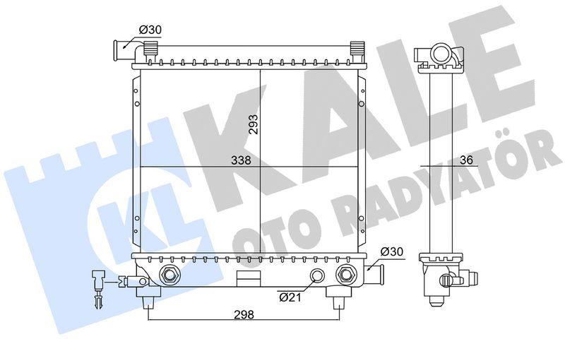 MOTOR SU RADYATORU MERCEDES M111 W124 S124 KLIMASIZ - KALE - OEM A1245005603