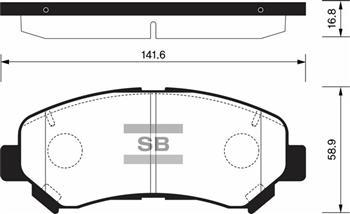 ÖN FREN BALATA NISSAN QASHQAI 1.5L Dci K9K dizel 1.6L 2.0L HR16 HR20 J10 06-13 / X-TRAIL 2.0L QR20 T31 07-> 2.0L M9R T31 dizel 07-> / KOLEOS 2.0 DCI 08=> - SANGSIN - OEM D1060ET01A
