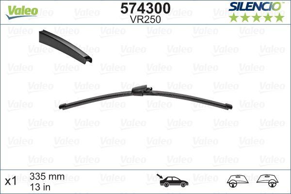 Valeo Silencio X-TRM Flat Blade VM250 (X1) (335 mm) (ARKA) VW POLO IV 9; 02> - VALEO - OEM A3397008006