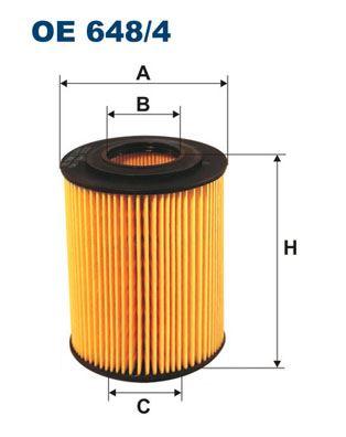 YAĞ FİLTRESİ ASTRA G (00-05)-ASTRA H (04-)-CORSA C (00-)-COMBO (01-)-MERIVA (03-10)- 1.7CDTI-1.7DTI (OE648.4) - FILTRON - OEM 5650380