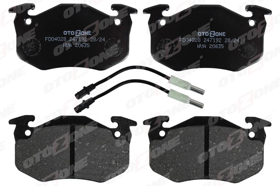 ÖN FREN BALATASI P106 91>04 P205 83>94 P305 83>88 P306 93>01 P309 85>93 P405 87>92 SAXO AX ZX C15 (FİŞLİ) - OTOZONE - OEM 4251.65