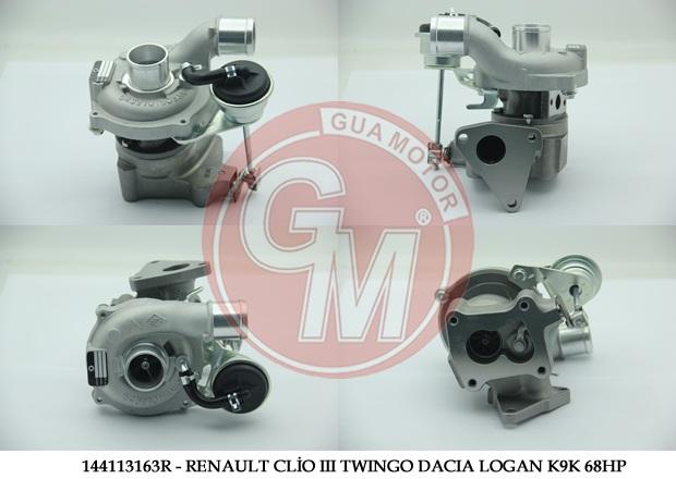 TURBO RENAULT CLIO III TWINGO LOGAN K9K 68HP - GUA TURBO - OEM 54359980033