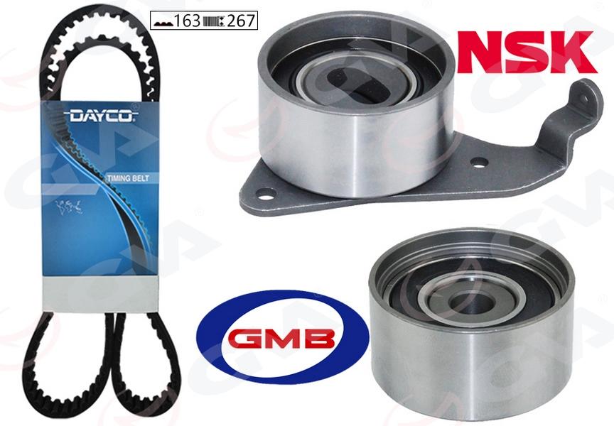 TRİGER KAYIŞ SETİ (EKSANTRİK SETİ) TOYOTA AVENSIS 2,0L 3S-FE ST220 98-00 / CORONA 2,0L 3S-F 3S-FE ST171 ST191 89-94 / CARINA E 2,0L 3S-FE ST191E 95-98 / RAV4 2,0L 3S-FE SXA10 95-00 (1 KAYIŞ + 2 RULMAN) (163x270) - GVA - OEM 1356879225