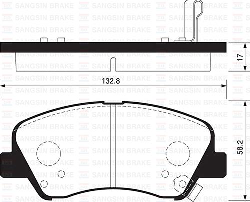 ÖN FREN BALATA HYUNDAI ACCENT BLUE 1.4L 1.6L benzinli 10-> 1.6L CRDi dizel 10-> / ELANTRA 1.6L D4FB G4FG 6 vites 16-> / KIA RIO 1.4L D4FC 11-> - SANGSIN - OEM 581011RA00