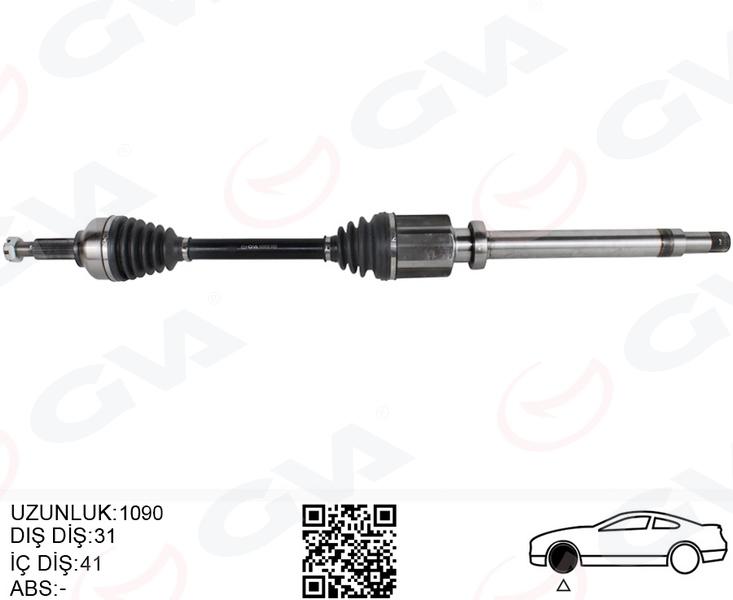 AKS KOMPLE SAĞ ÖN FORD CUSTOM 12> 2.2 TDCİ (KISA ŞASE) - GVA - OEM BK21