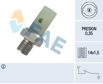 YAĞ MÜŞÜRÜ MEGANE-CLIO-KANGOO-R19-21-9 YM S40-V40 (0.35 BAR M14X1.5 FİLDİŞİ BEYAZ) - FAE - OEM 8200671285