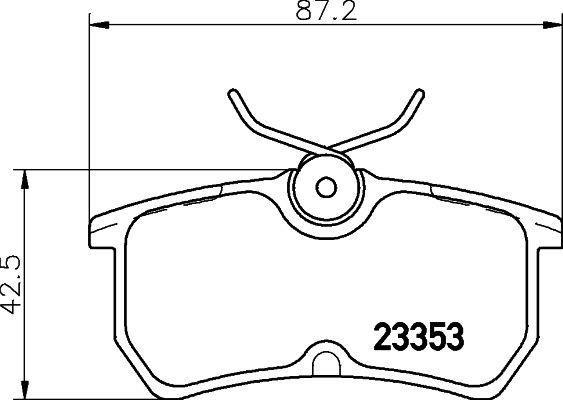 ARKA FREN BALATASI FOCUS I 98>04 FIESTA VI 17> GDB1354 - VALEO - OEM C1BC2M008AC