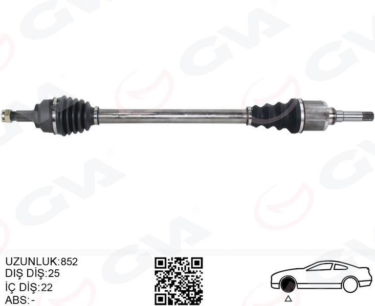 KOMPLE AKS SAG ON PSA 207 (WA.WC) 1.4 HDI M-T (06-12) - GVA - OEM 3273.KP