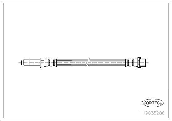 FREN HORTUMU ARKA MERCEDES SPRINTER B906 . VW CRAFTER 30-35-50 - CORTECO - OEM A9064280435