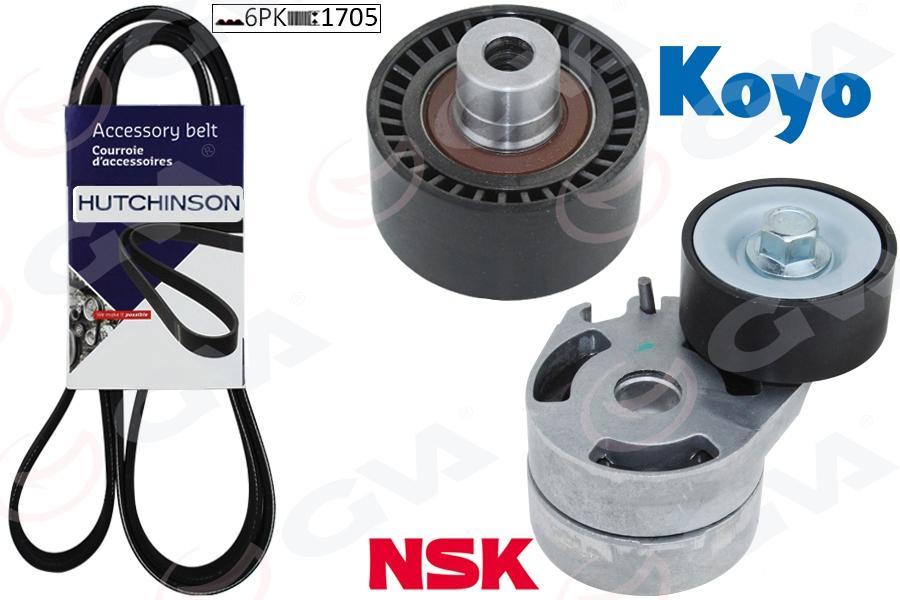 ALTERNATÖR GERGİ KİTİ KÜTÜKLÜ P206-XSARA 1.4HDİ-P407-BERLINGO-C5- 1.6 HDİ (KLİMALI) (K026PK1708) - GVA - OEM 5750.VQ