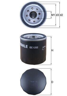 YAG FILTRESI TRANSIT V348-V347-V363-V362 06>14 2.2-2.4 TDCI BOXER JUMPER III BOXER JUMPER DUCATO 2.2HDI 06>2.2HDI - MAHLE - OEM 9808867880