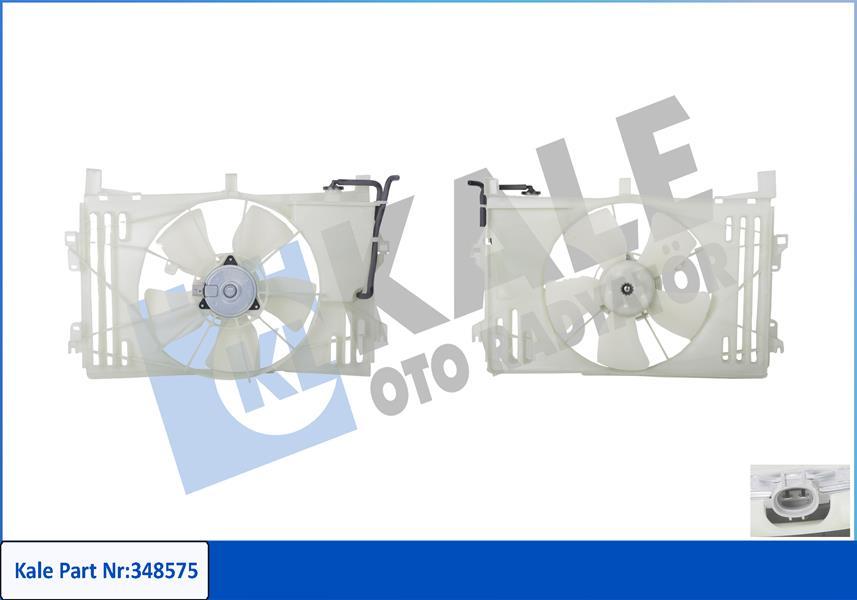 FAN + MOTOR + DAVLUMBAZ TOYOTA COROLLA - KALE RADYATOR - OEM 167110D060