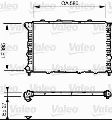 RADYATÖR KLİMALI ALFA 156 1.6 T.S 1.8 T.S 2.0 2.5 - VALEO - OEM 60651921