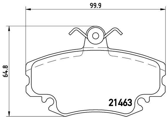 ÖN BALATA DACIA LOGAN 04> SANDERO 08> TWİNGO II 07> 1.4-1.6-1.5dCi - BREMBO - OEM 6001547911