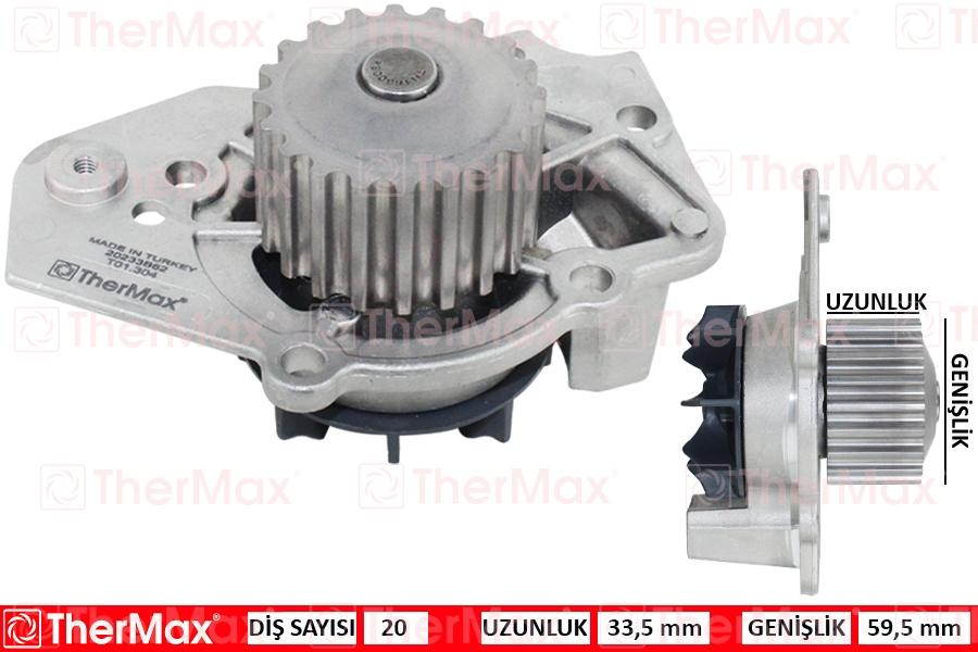 DEVİRDAİM PEUGEOT P205 83>97 P305 82>88 P306 94>01 P309 89>93 P405 88>95 J5 90>94 CITROEN ZX-XANTIA-C25-C15-BX 1.7-1.8-1.9D-TD - THERMAX - OEM 1201.62