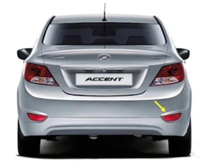 REFLEKTÖR ARKA TAMPON SAG HYUNDAİ ACCENT BLUE 2011-> - GKL - OEM 924061R000