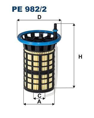 YAKIT FİLTRESİ DOBLO-EGEA-COMBO D 1.3-1.6-2.0 MJTD 16V-500 1.3 16V MJTD 2012=> - FILTRON - OEM 77366216