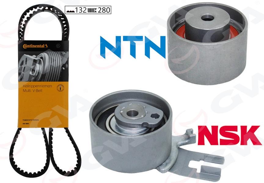 EKSANTRİK GERGİ KİTİ (132x280) VOLVO C30 C70 S60 S80 V70 => XC60 XC70 XC90 2.4TDI 20V K015580XS - GVA - OEM 31258305