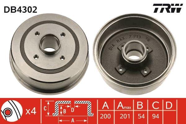 ARKA FREN KAMPANA CORSA C (01>11) ABS'Lİ - TRW - OEM 9196290