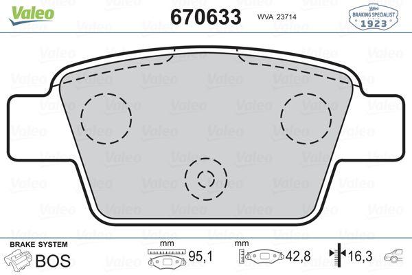 ARKA FREN BALATASI FIAT LINEA (07>)/BRAVO II (07>)/STILO (01>)/LANCIA DELTA III (08>14)/ALFA ROMEO MITO (08>) - VALEO - OEM 9949280