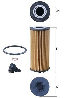 YAG FILTRESI BMW B37 B38 B46 B47 B48 F40 F52 F44 F45 F46 F48 F49 F39 . MINI F54 F55 F56 F57 F60 - MAHLE - OEM 11428593186