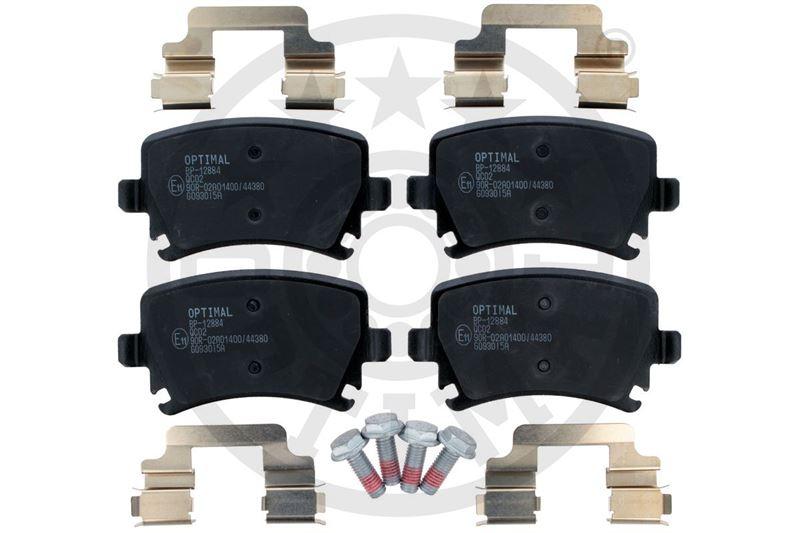 FREN BALATASI ARKA (105 MM) AUDI A4 A6 VOLKSWAGEN CADDY III GOLF V-VI CADDY III PASSAT 10- - OPTIMAL - OEM 1K0698451B