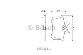 FREN BALATASI ARKA PEUGEOT P207 P208 P307 P308 P2008 CITROEN BERLINGO VOLKSWAGEN GOLF IV AUDI A3 PASSAT TOLEDO MEGANE II III FLUENCE - BOSCH - OEM 440605839R