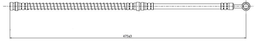 ÖN FREN HORTUMU S40 I V40 I 98>04 - CAVO - OEM 30862414