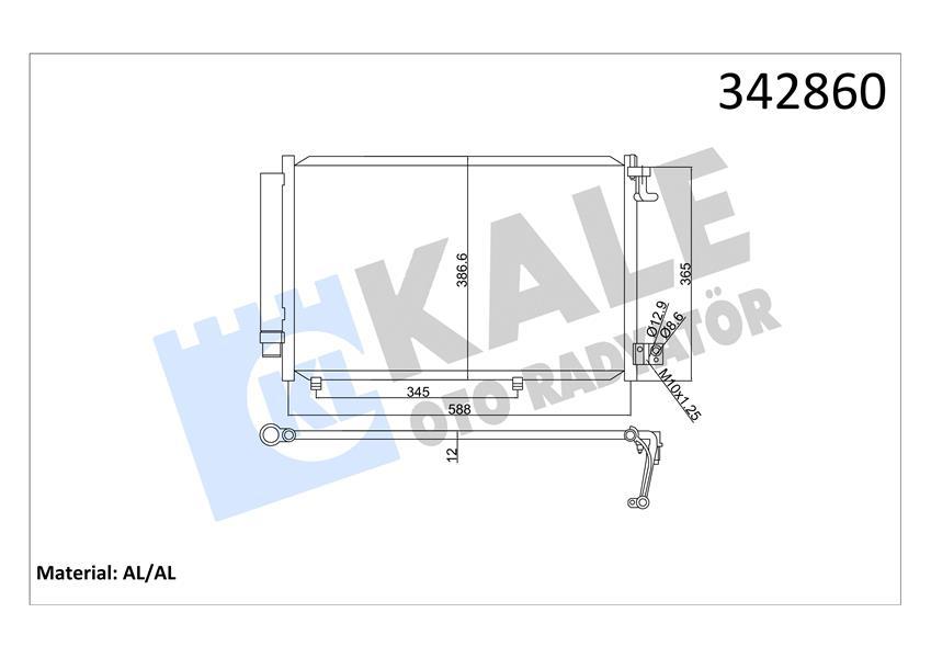 KLİMA RADYATÖRÜ FORD FİESTA 08> 1.25-1.4 BENZİN-1.4 TDCİ - KALE - OEM 8V51