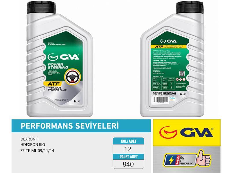 HİDROLİK DİREKSİYON YAĞI ATF YEŞİL 1 LT - GVA - OEM 81221468879