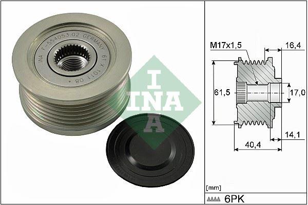ALTERNATOR KASNAGI  DOBLO BRAVO II IDEA GRANDE PUNTO MAREA STILO ASTRA H VECTRA C 1.9 D-JTD-CDTI 2001-> - INA - OEM 9951269