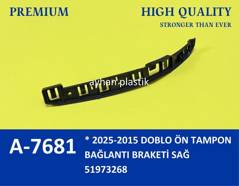 ÖN TAMPON BRAKETİ SAĞ DOBLO 15=> - AYHAN - OEM 51973268