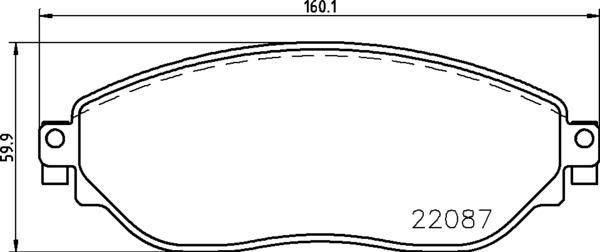 ÖN FREN BALATA RENAULT TRAFIC III 15> OPEL VIVARO B 15> - BREMBO - OEM 410608638R
