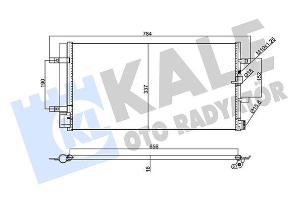 KONDENSER A6 A7 AVANT-QUATTRA 15-18 - KALE - OEM 4G0260403Q