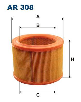 HAVA FİLTRESİ BERLINGO (96-)- P.306 (98-01)- PARTNER (96-)- XSARA (97-00) 1.8D - 1.9D - FILTRON - OEM 1444.F5